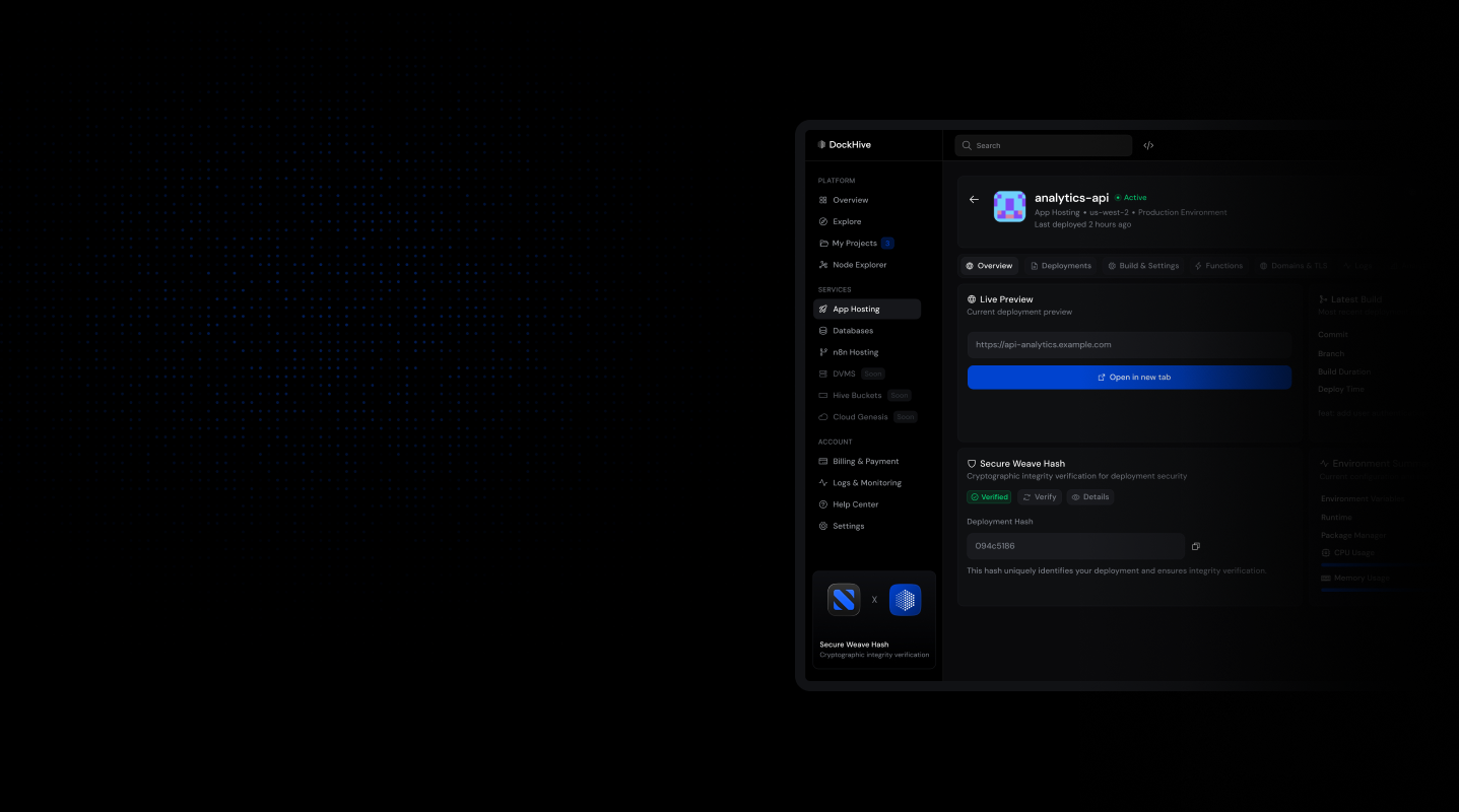 App Hosting (MVP Available Now)